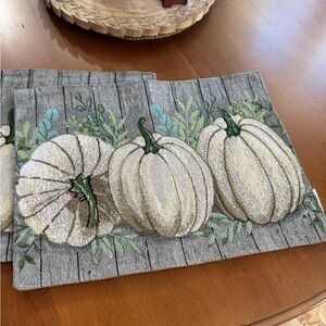 NEW- set of 2 Pumpkin Placemats